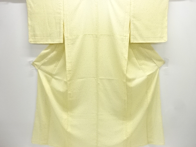 未使用品　駒絽のり散らし模様小紋着物